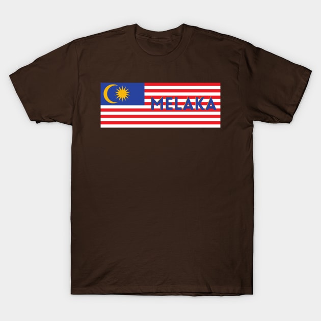 Melaka City in Malaysian Flag T-Shirt by aybe7elf